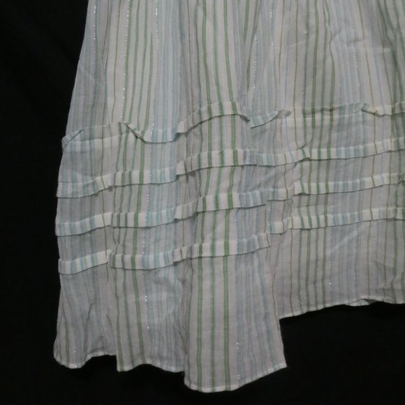 JESIRE size 36, 160/68A, striped lined skirt, side zip and tie - Picture 6 of 16